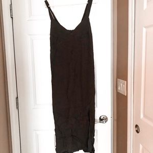 Strappy Dark Olive Green Dress